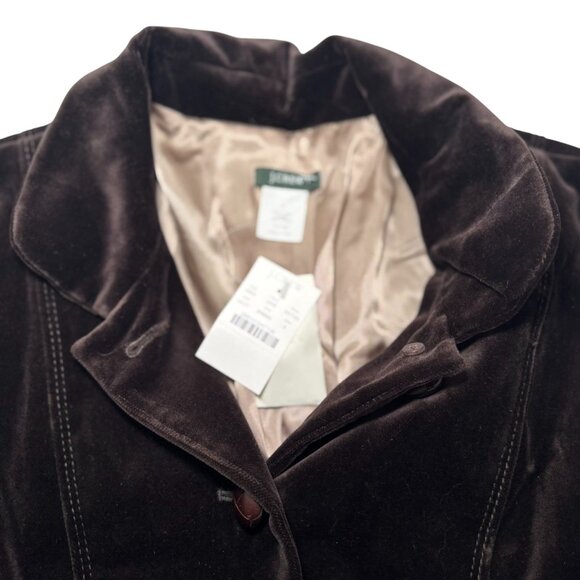 J. Crew 'Bella' Brown Velvet Blazer Women’s Fitted Button Style 85794 Size 8 NWT - Picture 7 of 9